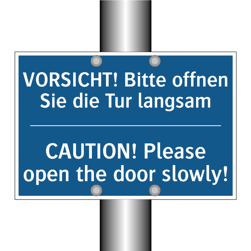 VORSICHT! Bitte offnen Sie die /.../ - CAUTION! Please open the door /.../