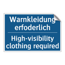 Warnkleidung erfoderlich - High-visibility clothing required/.../