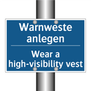 Warnweste anlegen - Wear a high-visibility vest