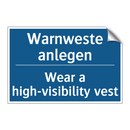 Warnweste anlegen - Wear a high-visibility vest