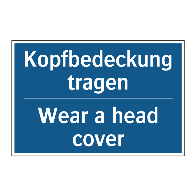 Kopfbedeckung tragen - Wear a head cover