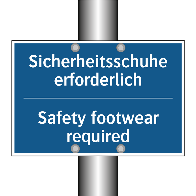 Sicherheitsschuhe erforderlich - Safety footwear required