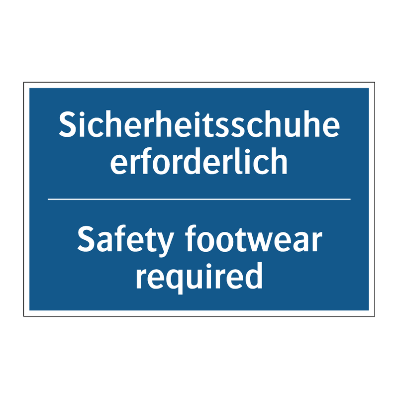 Sicherheitsschuhe erforderlich - Safety footwear required