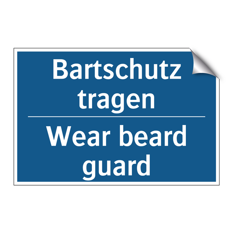 Bartschutz tragen - Wear beard guard