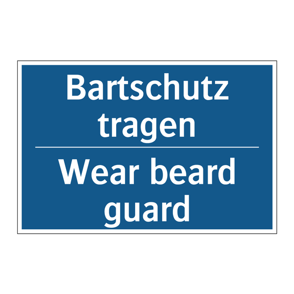 Bartschutz tragen - Wear beard guard