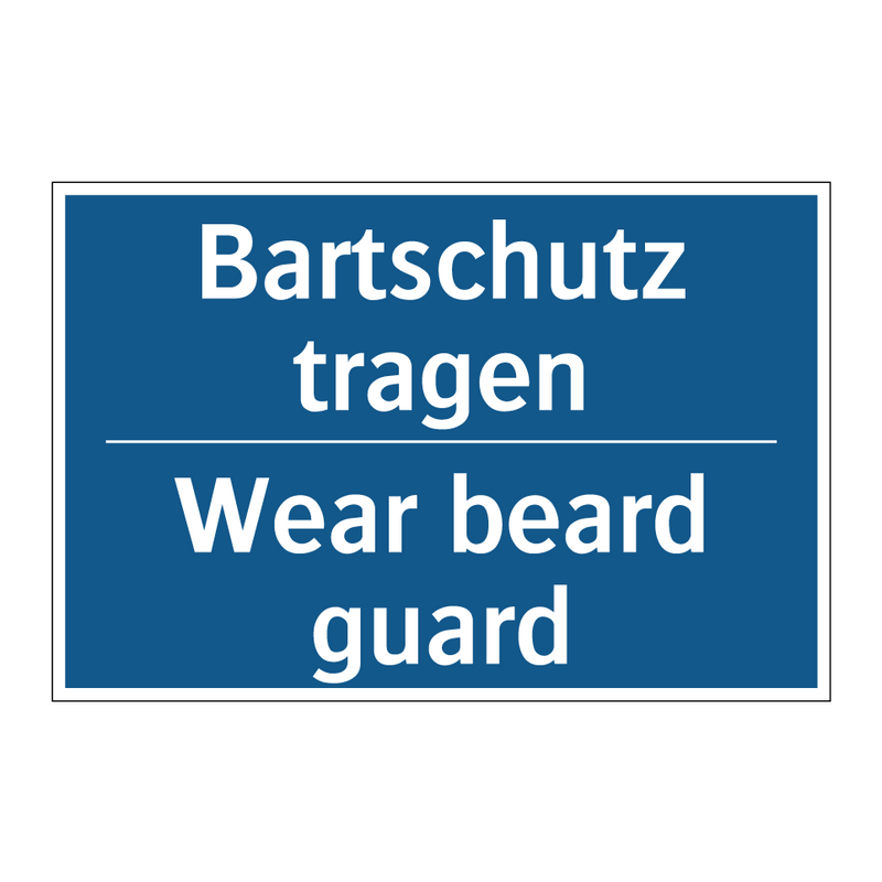 Bartschutz tragen - Wear beard guard