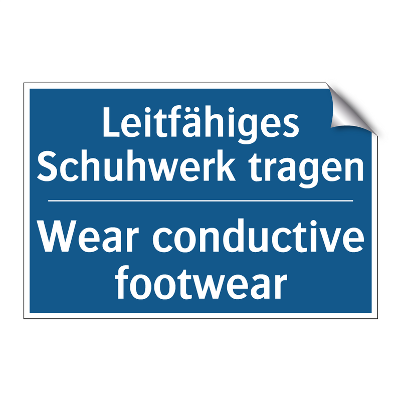 Leitfähiges Schuhwerk tragen - Wear conductive footwear