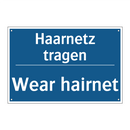 Haarnetz tragen - Wear hairnet