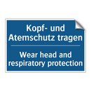 Kopf- und Atemschutz tragen - Wear head and respiratory protection/.../