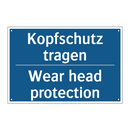 Kopfschutz tragen - Wear head protection