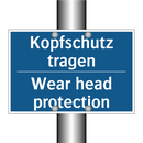 Kopfschutz tragen - Wear head protection