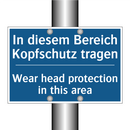 In diesem Bereich Kopfschutz tragen/.../ - Wear head protection in this area/.../