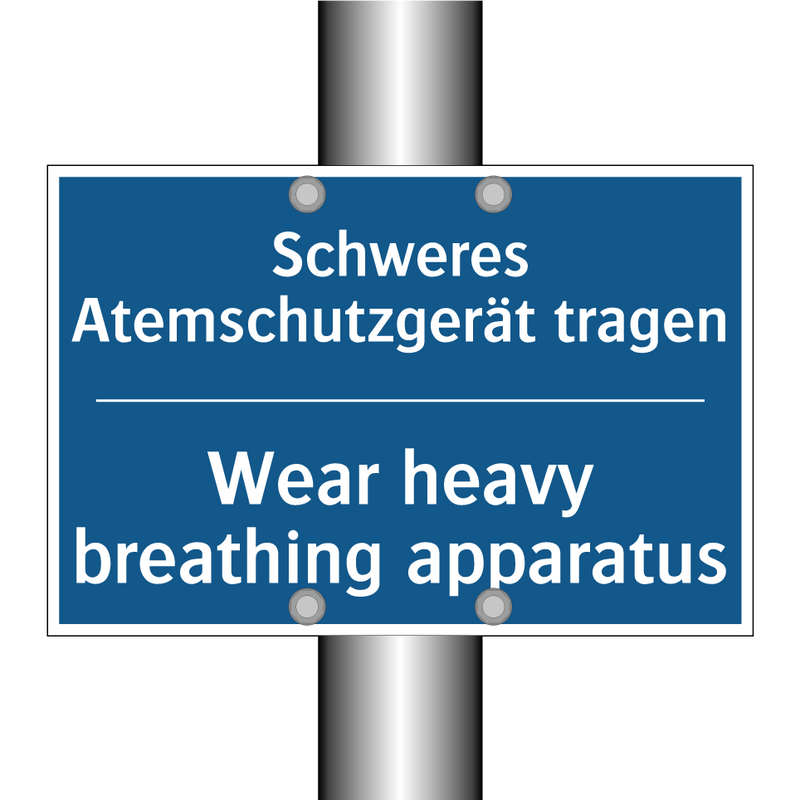 Schweres Atemschutzgerät tragen/.../ - Wear heavy breathing apparatus