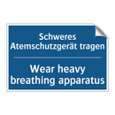 Schweres Atemschutzgerät tragen/.../ - Wear heavy breathing apparatus