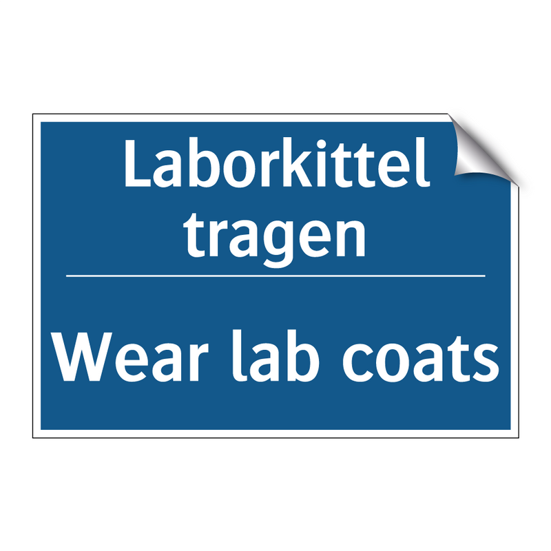 Laborkittel tragen - Wear lab coats