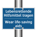 Lebensrettende Hilfsmittel tragen/.../ - Wear life-saving aids