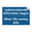 Lebensrettende Hilfsmittel tragen/.../ - Wear life-saving aids