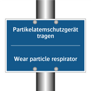 Partikelatemschutzgerät tragen - Wear particle respirator