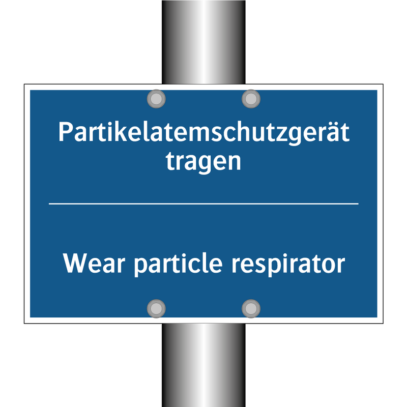 Partikelatemschutzgerät tragen - Wear particle respirator