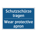 Schutzschürze tragen - Wear protective apron