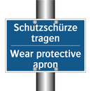 Schutzschürze tragen - Wear protective apron