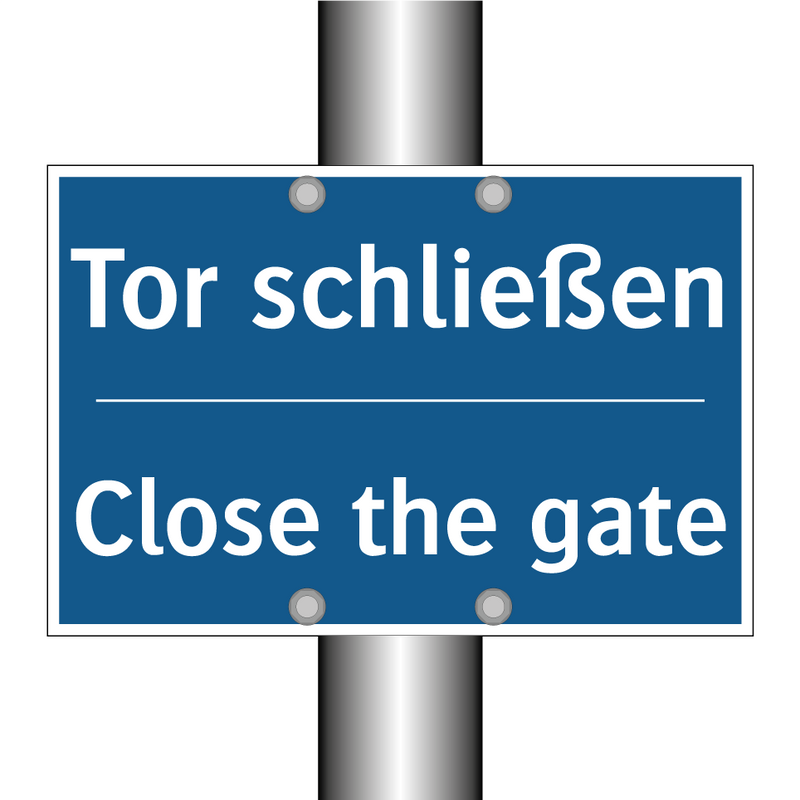 Tor schließen - Close the gate