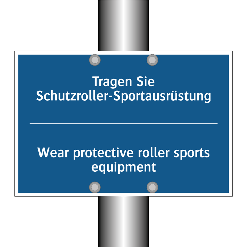 Tragen Sie Schutzroller-Sportausrüstung/.../ - Wear protective roller sports /.../