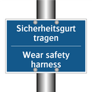 Sicherheitsgurt tragen - Wear safety harness