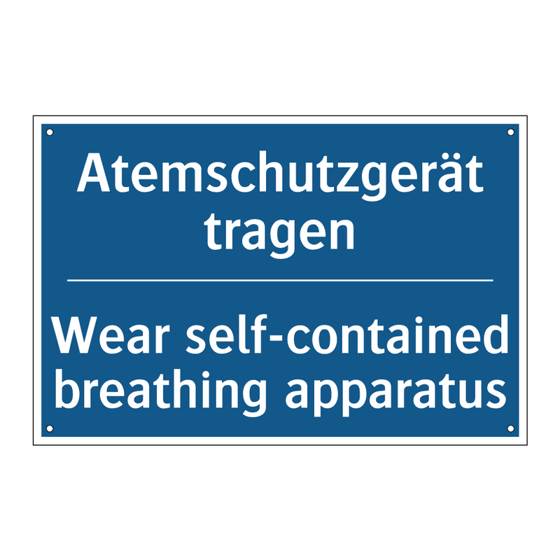 Atemschutzgerät tragen - Wear self-contained breathing /.../
