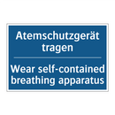 Atemschutzgerät tragen - Wear self-contained breathing /.../