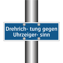 Drehrich- tung gegen Uhrzeiger- sinn