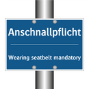 Anschnallpflicht - Wearing seatbelt mandatory