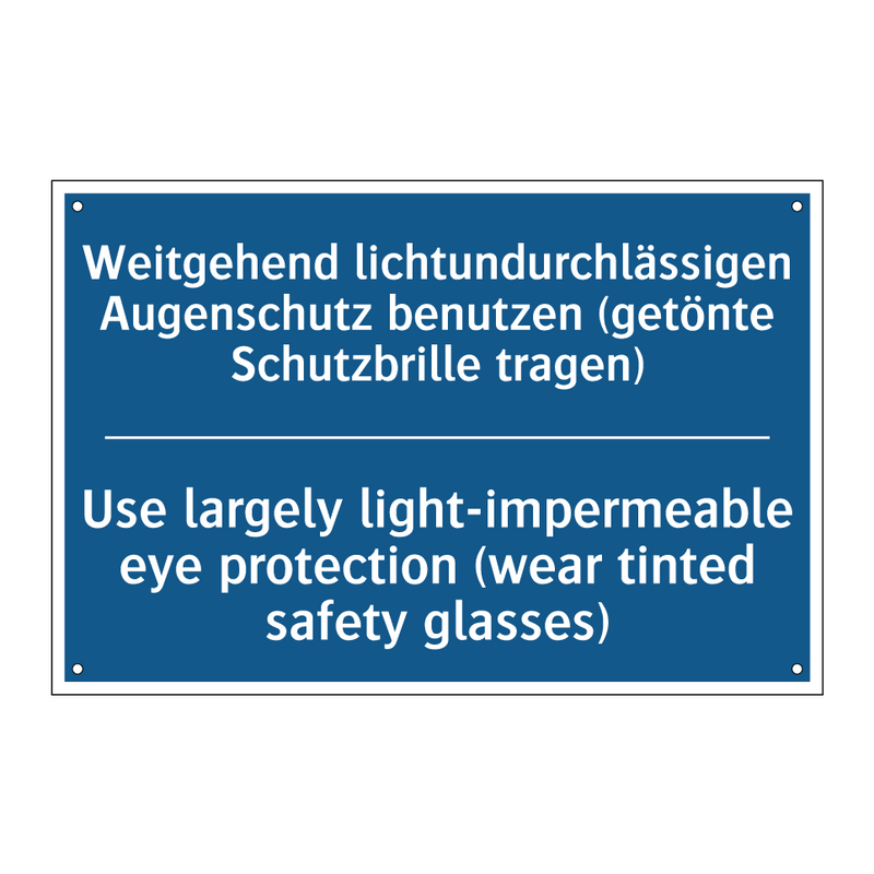 Weitgehend lichtundurchlässigen /.../ - Use largely light-impermeable /.../