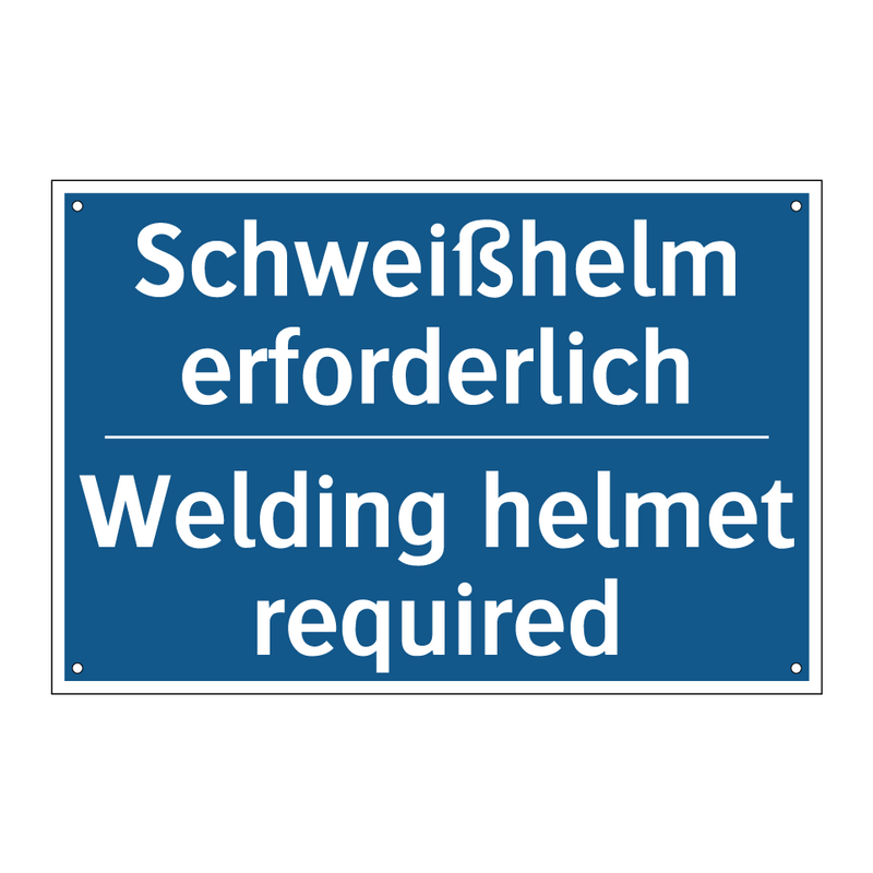 Schweißhelm erforderlich - Welding helmet required
