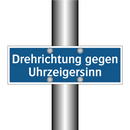 Drehrichtung gegen Uhrzeigersinn