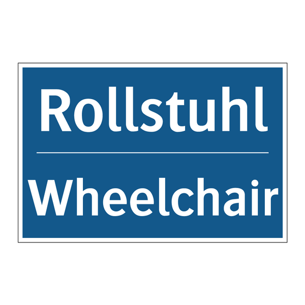 Rollstuhl - Wheelchair