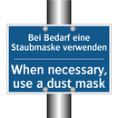 Bei Bedarf eine Staubmaske verwenden/.../ - When necessary, use a dust mask/.../