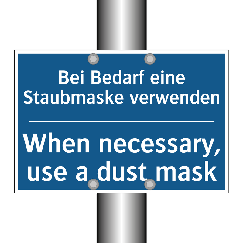 Bei Bedarf eine Staubmaske verwenden/.../ - When necessary, use a dust mask/.../