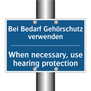 Bei Bedarf Gehörschutz verwenden/.../ - When necessary, use hearing protection/.../