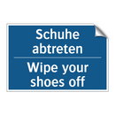 Schuhe abtreten - Wipe your shoes off