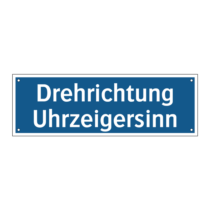 Drehrichtung Uhrzeigersinn