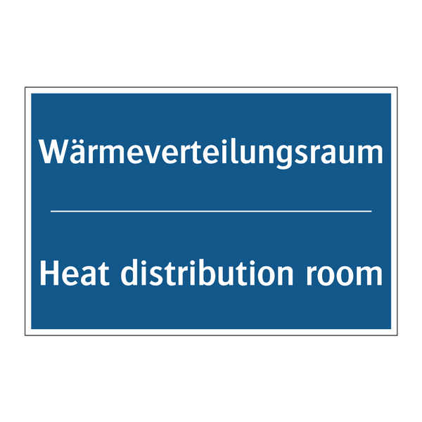 Wärmeverteilungsraum - Heat distribution room