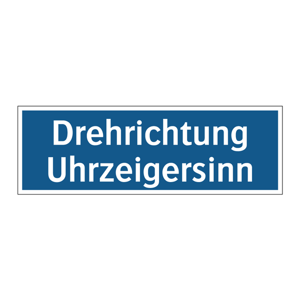 Drehrichtung Uhrzeigersinn