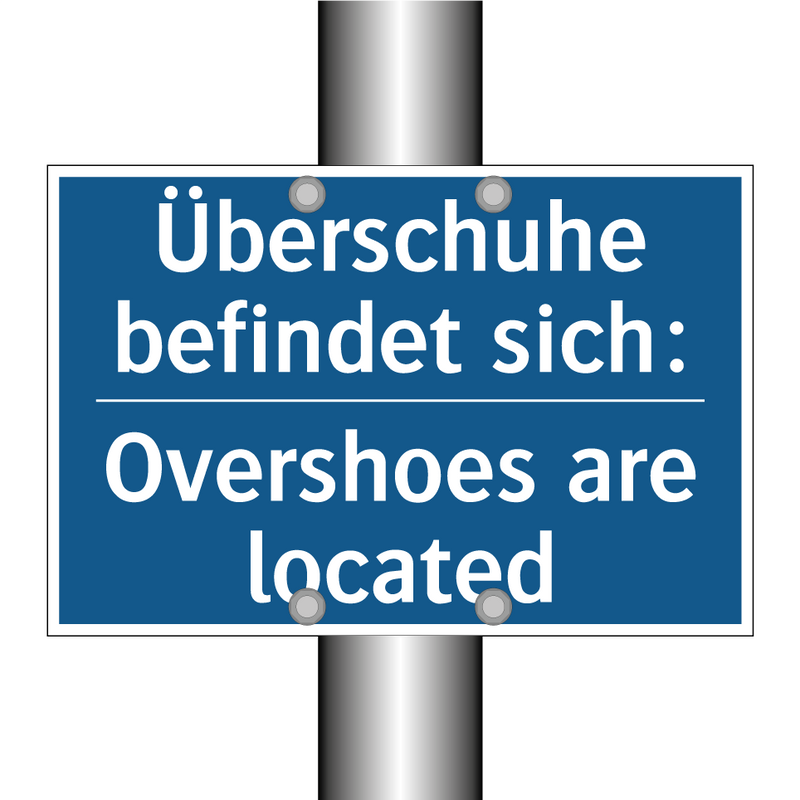 Überschuhe befindet sich: - Overshoes are located
