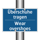 Überschuhe tragen - Wear overshoes