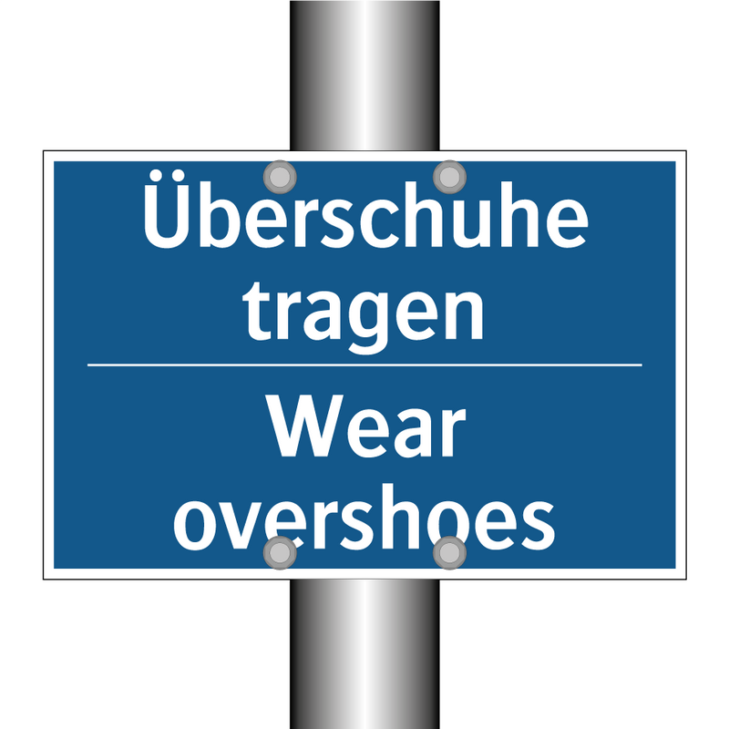 Überschuhe tragen - Wear overshoes