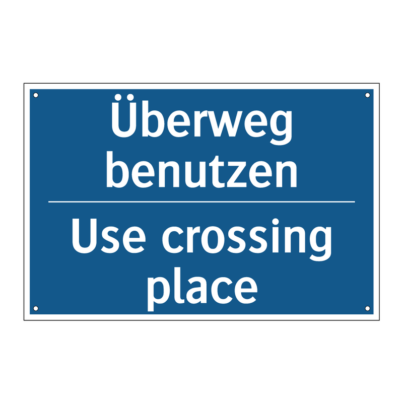 Überweg benutzen - Use crossing place