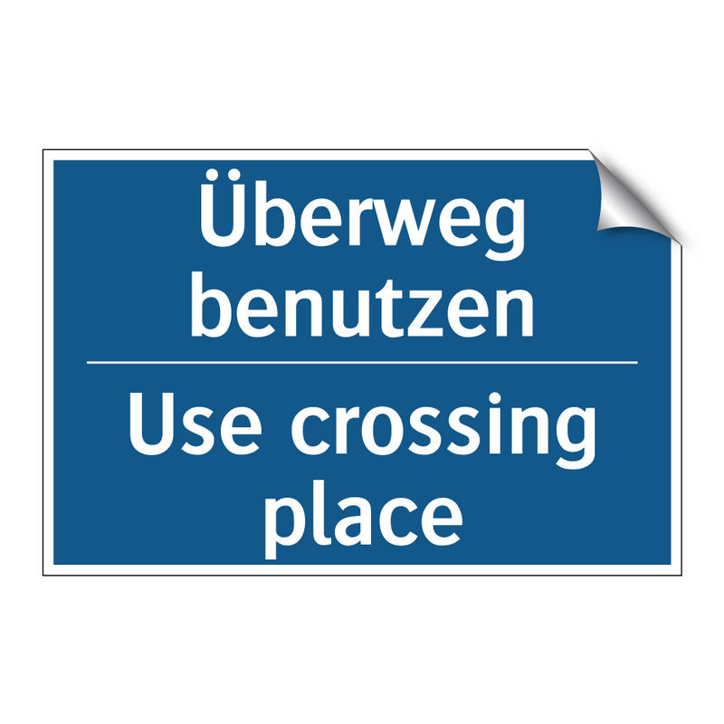 Überweg benutzen - Use crossing place