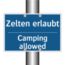 Zelten erlaubt - Camping allowed