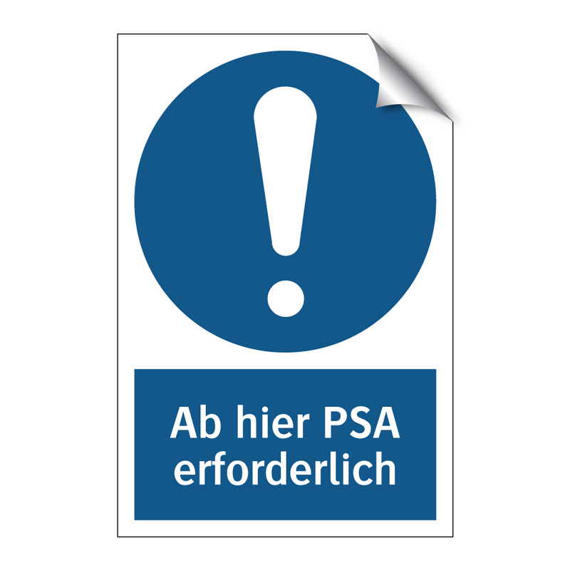 Ab hier PSA erforderlich